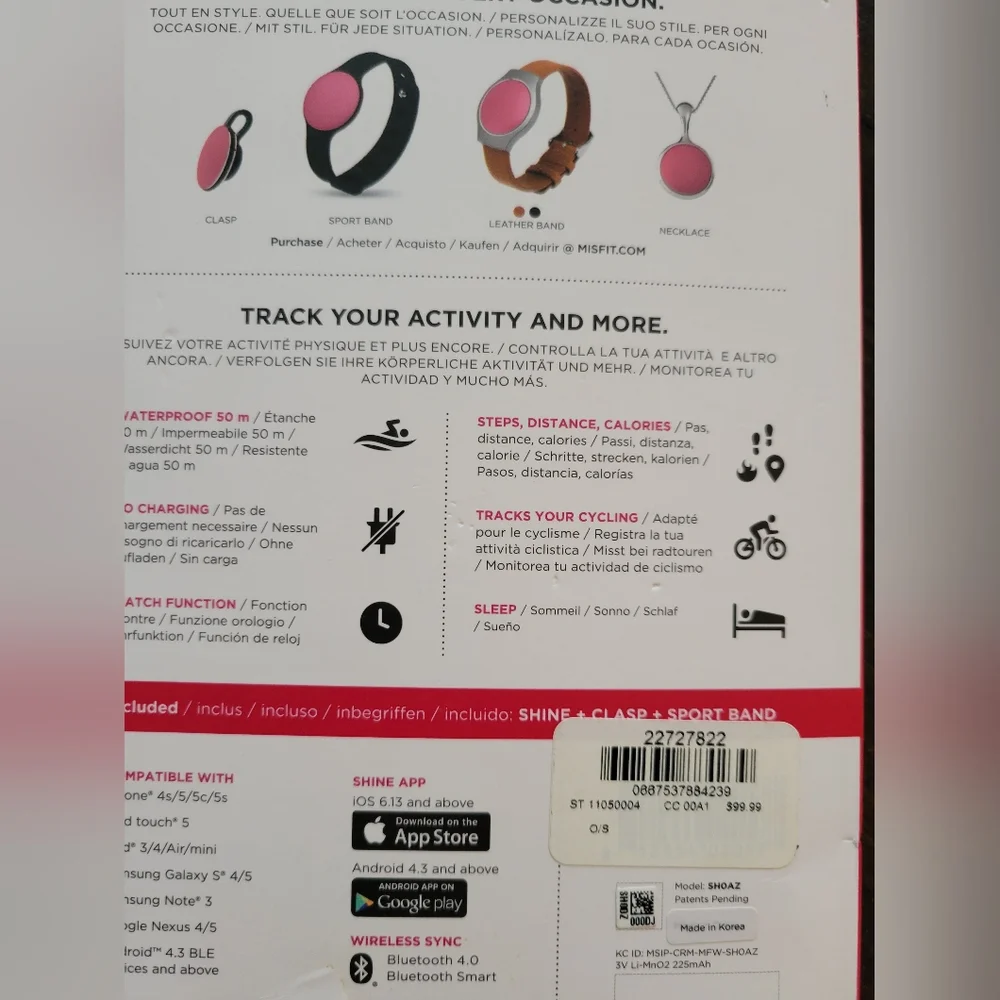 Victoria's Secret Black and Pink Fitness Tracker